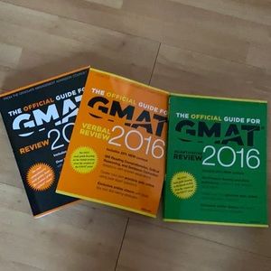 3 GMAT 2016 Review Books w/ Access Codes